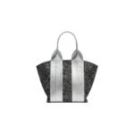 Blingy Tote Bag-Jeans Black x Silver