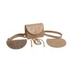 Beige mini cross bag