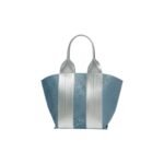 Blingy Tote Bag- Jeans Blue x Silver